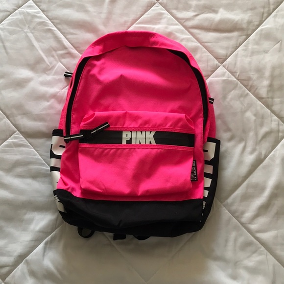 bright pink backpack